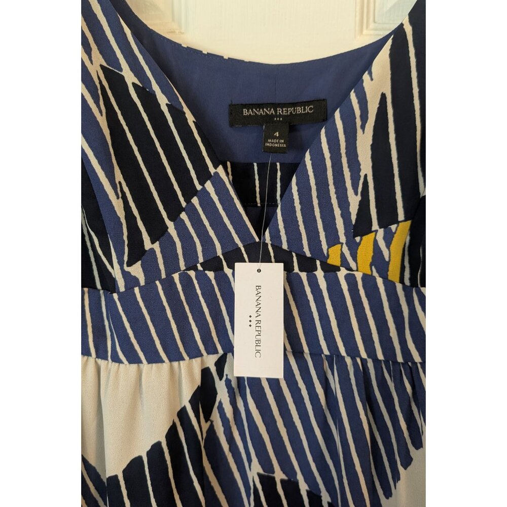 Banana Republic Factory Geometric Empire-Waist Midi Dress - Picture 5 of 9